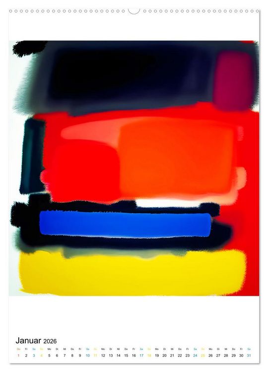 Produktbild: Modern ART Farbkompositionen (Wandkalender 2026 DIN A2 hoch), CALVENDO Monatskalender