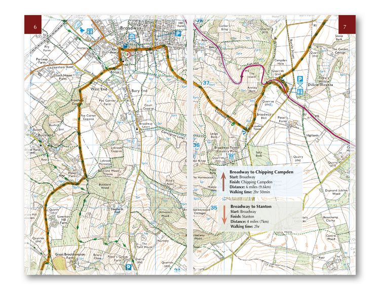 Produktbild: The Cotswold Way Map Booklet