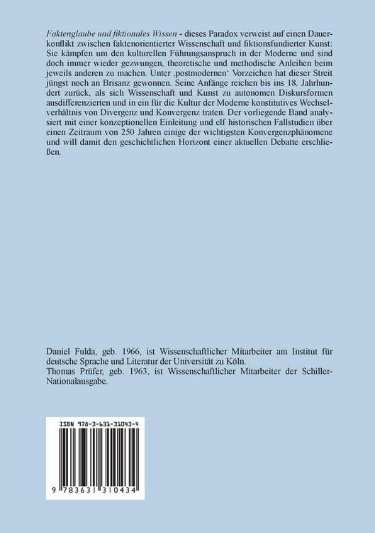 Produktbild: Faktenglaube und fiktionales Wissen