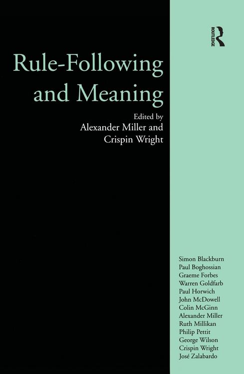Produktbild: Rule-following and Meaning