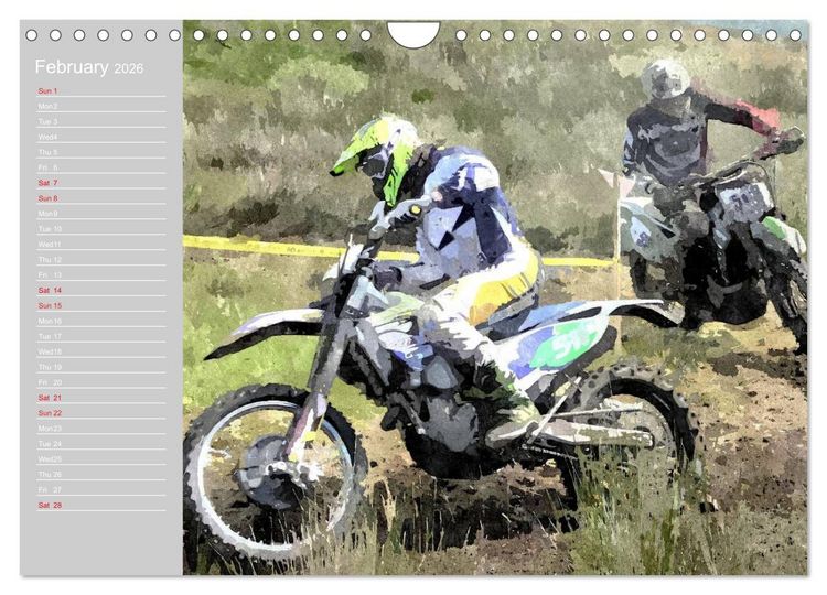 Produktbild: ENDURO RACING 2 (Wall Calendar 2026 DIN A4 landscape), CALVENDO 12 Month Wall Calendar