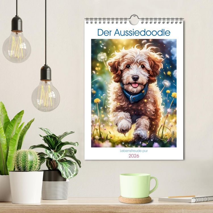 Produktbild: Der Aussiedoodle - Lebensfreude pur (Wandkalender 2026 DIN A4 hoch), CALVENDO Monatskalender