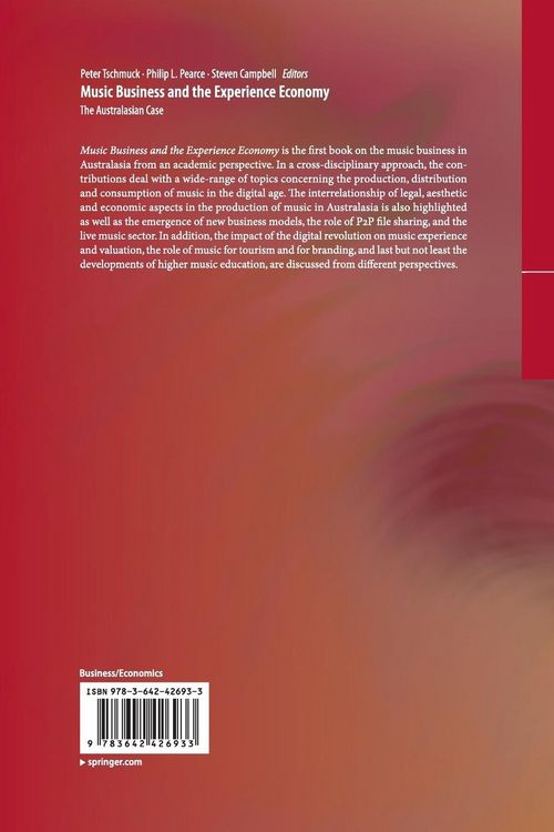 Produktbild: Music Business and the Experience Economy