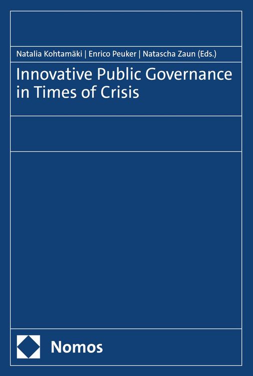 Produktbild: Innovative Public Governance in Times of Crisis