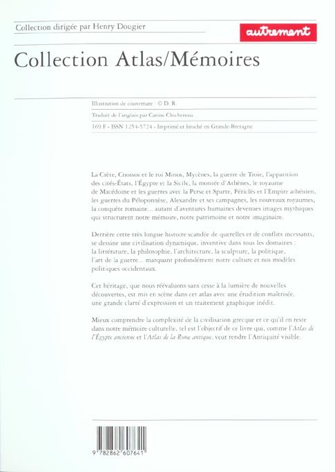 Produktbild: Atlas de la grece antique