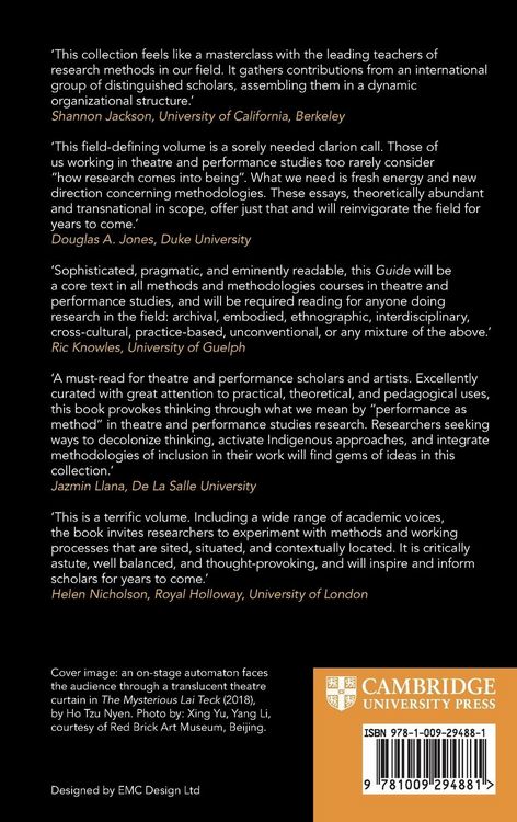 Produktbild: The Cambridge Guide to Mixed Methods Research for Theatre and Performance Studies