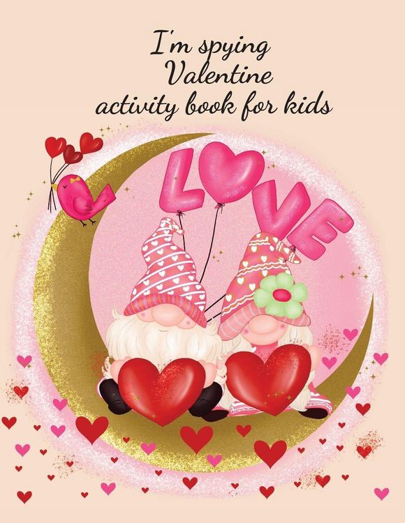Produktbild: I'm spying Valentine activity book for kids