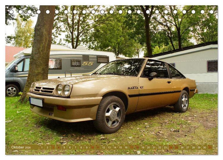 Produktbild: Damals war's - Sportwagen der sechziger bis achtziger Jahre (Tischkalender 2026 DIN A5 quer), CALVENDO Monatskalender