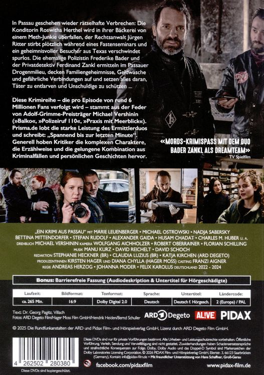 Produktbild: Ein Krimi aus Passau, Vol. 2 / Drei Spielfilmfolgen der erfolgreichen Krimireihe [2 DVDs]