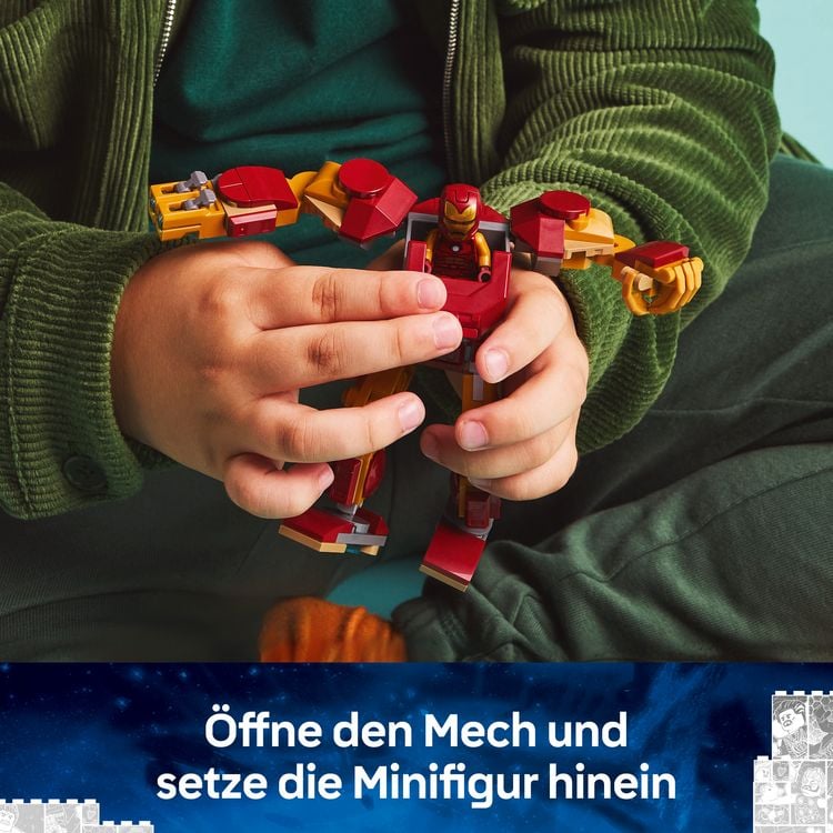 Produktbild: LEGO Marvel Iron Man Mech vs. Ultron - Superhelden Spielzeug 76307