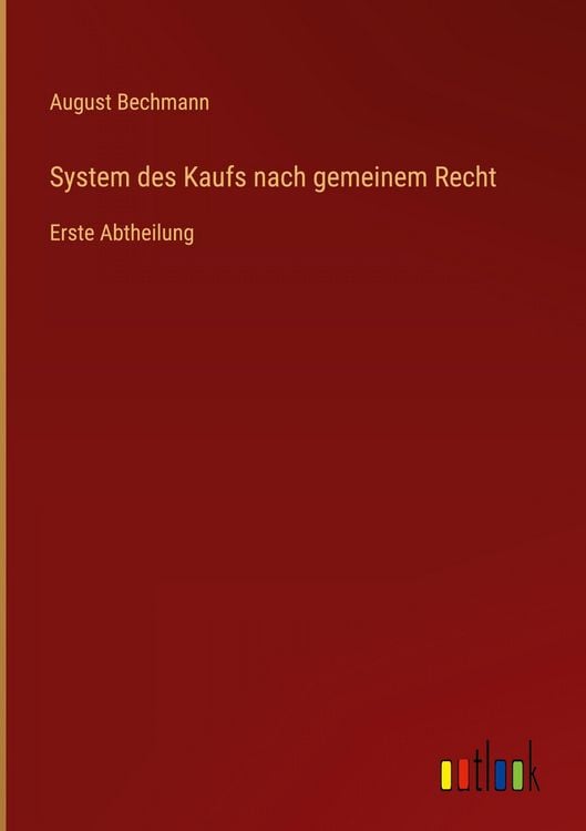 Produktbild: System des Kaufs nach gemeinem Recht