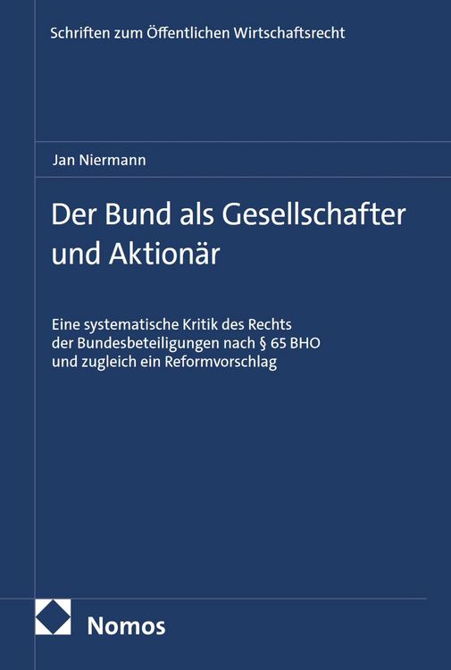 Produktbild: Der Bund als Gesellschafter und Aktion&auml;r