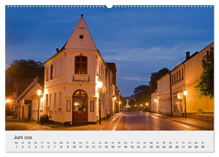 Produktbild: D&auml;nemark - Land, K&uuml;sten, St&auml;dte (Wandkalender 2026 DIN A2 quer), CALVENDO Monatskalender