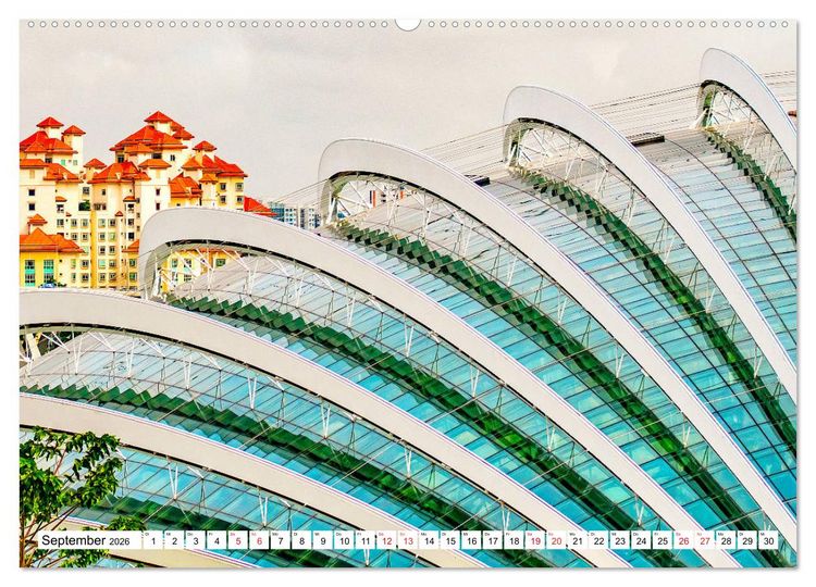 Produktbild: Singapur - faszinierende Stadt (hochwertiger Premium Wandkalender 2026 DIN A2 quer), Kunstdruck in Hochglanz