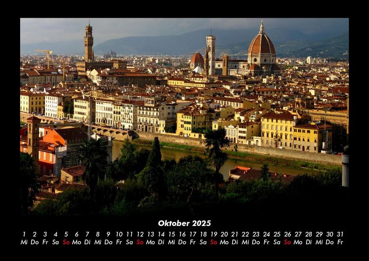 Produktbild: Florenz 2025 Fotokalender DIN A3