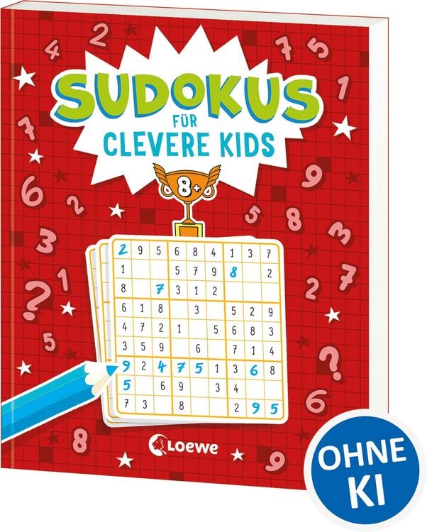 Produktbild: Sudokus f&uuml;r clevere Kids 8+ [rot]