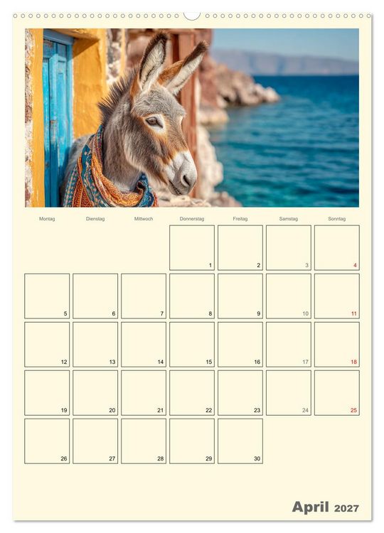 Produktbild: Eselmomente. Natur, Freiheit und Charakter (hochwertiger Premium Wandkalender 2027 DIN A2 hoch), Kunstdruck in Hochglanz
