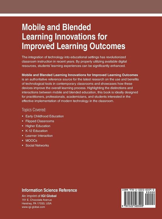 Produktbild: Mobile and Blended Learning Innovations for Improved Learning Outcomes