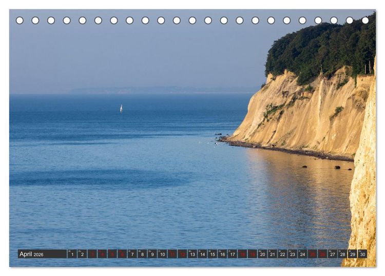 Produktbild: R&uuml;gen - Inseltraumblicke (Tischkalender 2026 DIN A5 quer), CALVENDO Monatskalender