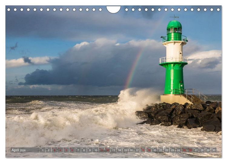 Produktbild: OSTSEEK&Uuml;STE Sehnsuchtsorte in Mecklenburg-Vorpommern (Wandkalender 2026 DIN A4 quer), CALVENDO Monatskalender