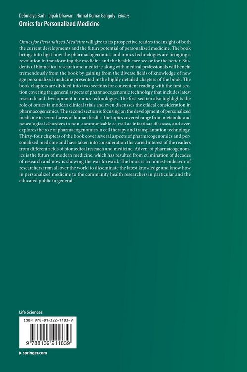 Produktbild: Omics for Personalized Medicine
