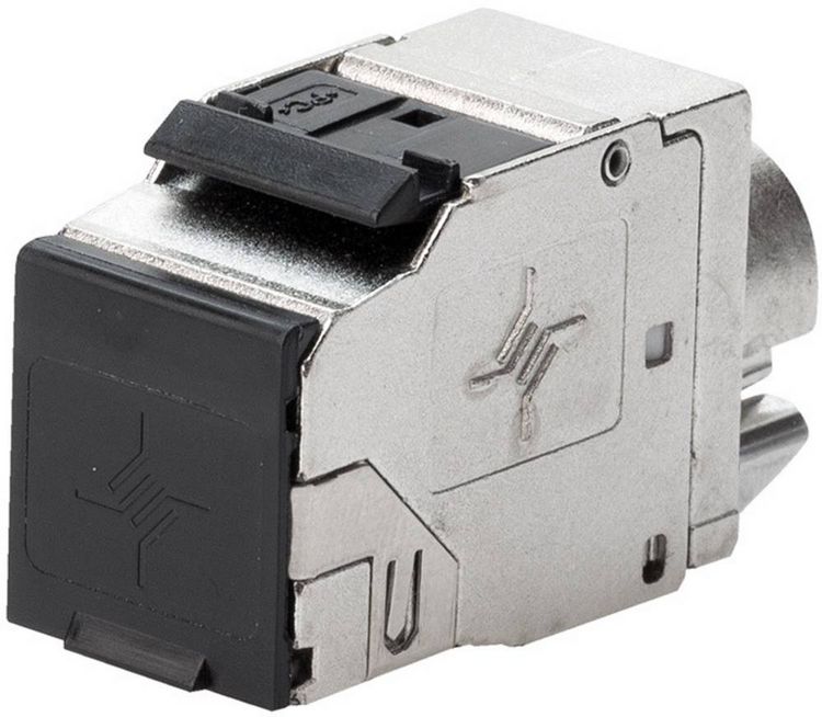 Produktbild: Teleg&auml;rtner 100023211 RJ45-Steckverbinder CAT 8.1 100023211 Buchse Polzahl Sensoren 8P8C Metall 1 St.