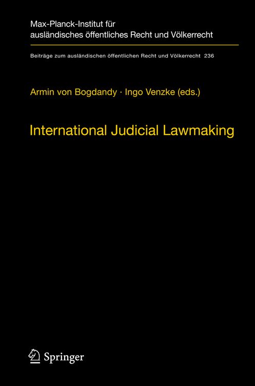 Produktbild: International Judicial Lawmaking
