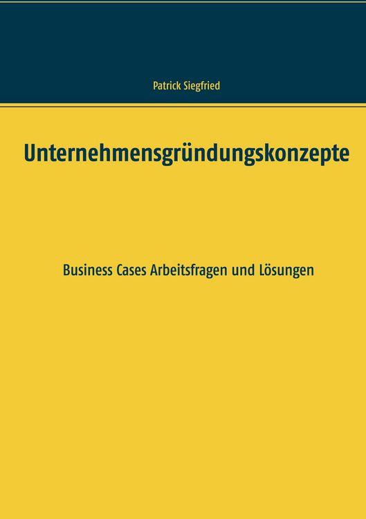 Produktbild: Unternehmensgr&uuml;ndungskonzepte