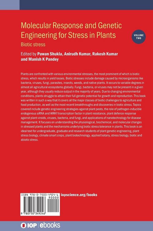Produktbild: Molecular Response and Genetic Engineering for Stress in Plants, Volume 2