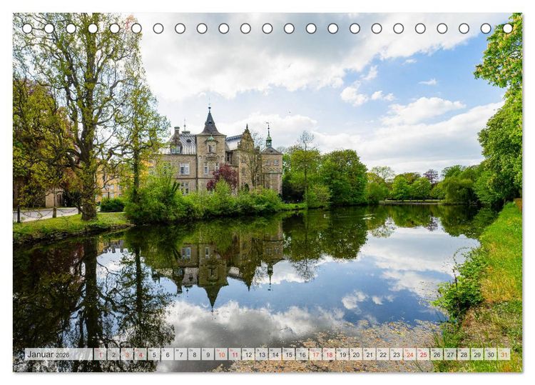 Produktbild: B&uuml;ckeburg Impressionen (Tischkalender 2026 DIN A5 quer), CALVENDO Monatskalender