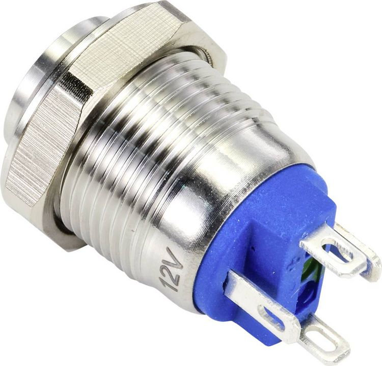 Produktbild: TRU COMPONENTS TC-9219004 Drucktaster 48 V/AC 2A 1 x Aus/(Ein) tastend Gr&uuml;n IP67 1St.