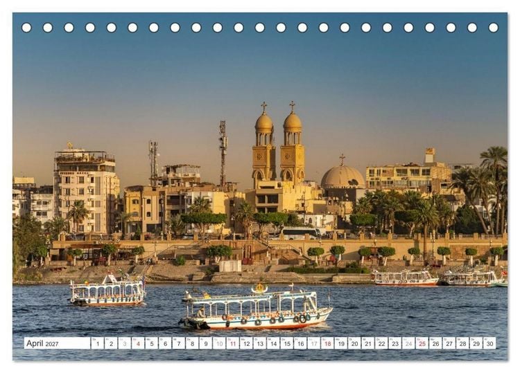 Produktbild: &Auml;gypten - Karnak, die thebanische Nekropole und Luxor (Tischkalender 2027 DIN A5 quer), CALVENDO Monatskalender