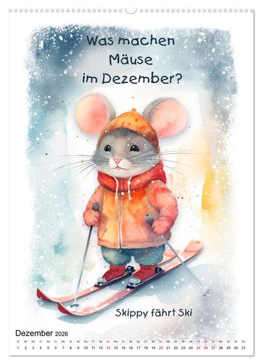 Produktbild: Die M&auml;usebande (hochwertiger Premium Wandkalender 2026 DIN A2 hoch), Kunstdruck in Hochglanz