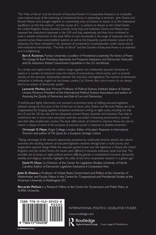Produktbild: The War on Terror and the Growth of Executive Power?