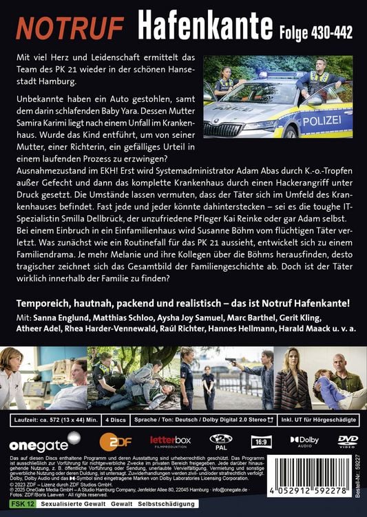 Produktbild: Notruf Hafenkante 34 (Folge 430-442) [4 DVDs]