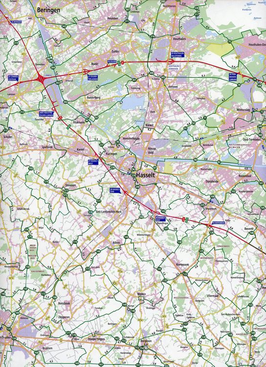Produktbild: Belgisch Limburg (Hasselt / Turnhout) 1:100 000