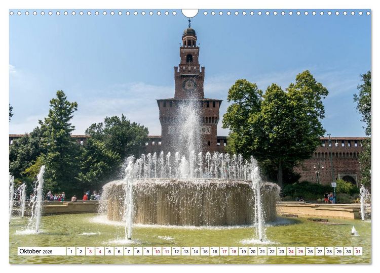 Produktbild: Italien - Mailand (Wandkalender 2026 DIN A3 quer), CALVENDO Monatskalender