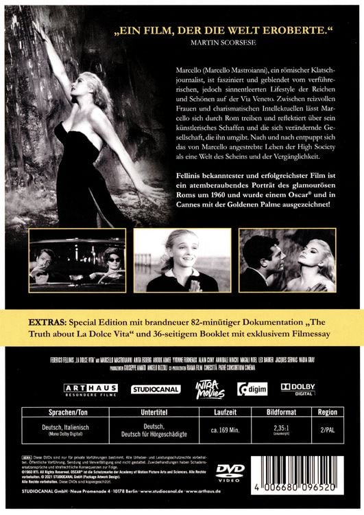 Produktbild: La Dolce Vita - Das s&uuml;&szlig;e Leben - Special Edition / Digital Remastered [2 DVDs]