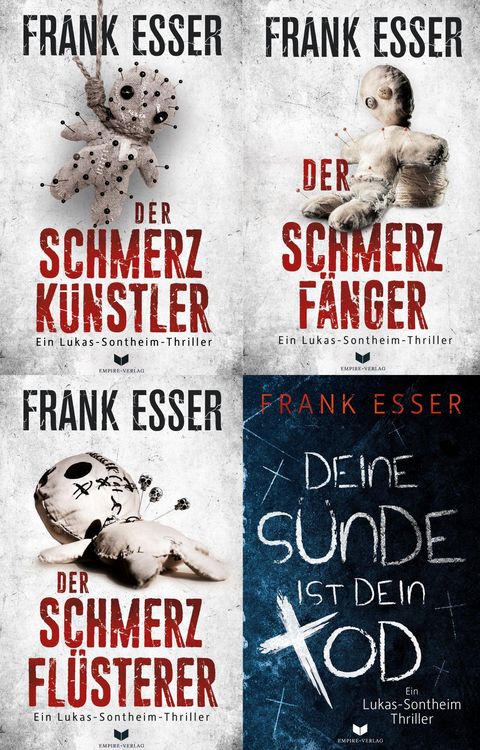 Produktbild: Lukas-Sontheim-Krimi-Sammelband: Der Schmerzk&uuml;nstler, Der Schmerzf&auml;nger, Der Schmerzfl&uuml;sterer, Deine S&uuml;nde ist dein Tod
