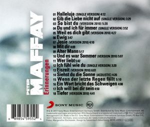 Produktbild: Maffay, P: Erinnerungen-Die st&auml;rksten Balladen