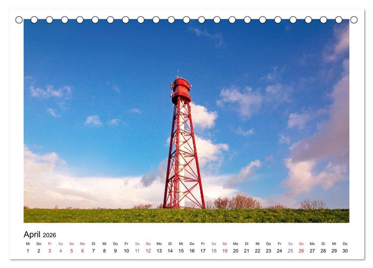 Produktbild: OSTFRIESLAND Strand und Mee(h)r (Tischkalender 2026 DIN A5 quer), CALVENDO Monatskalender