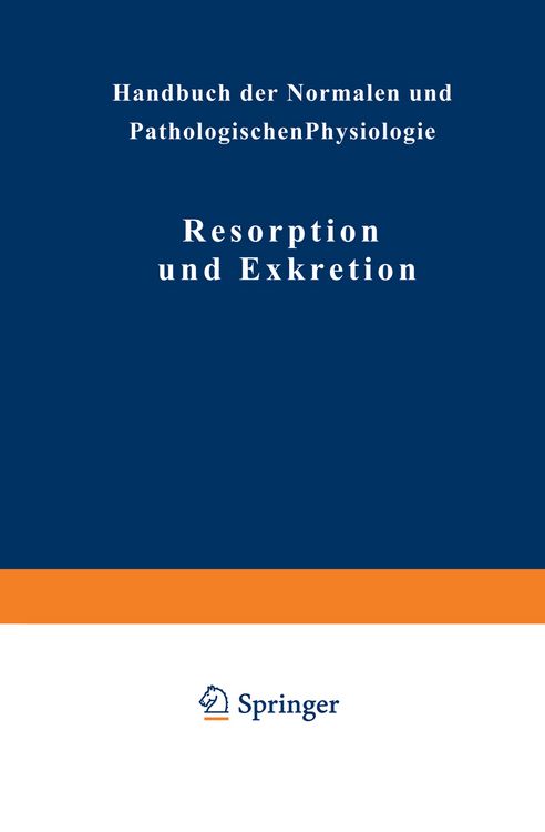 Produktbild: Resorption und Exkretion