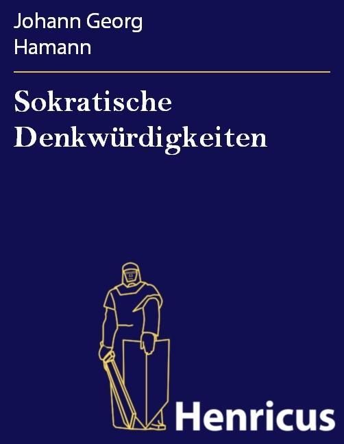 Produktbild: Sokratische Denkw&uuml;rdigkeiten