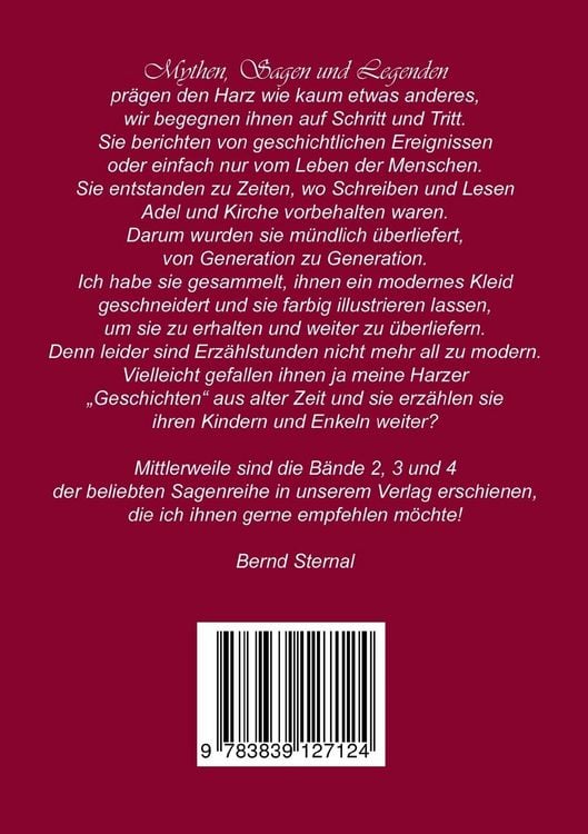 Produktbild: Sagen, Mythen und Legenden aus dem Harz