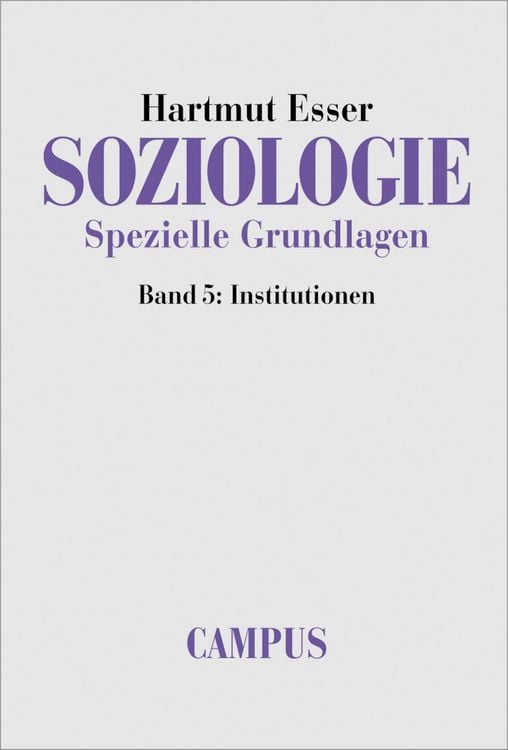 Produktbild: Soziologie. Spezielle Grundlagen
