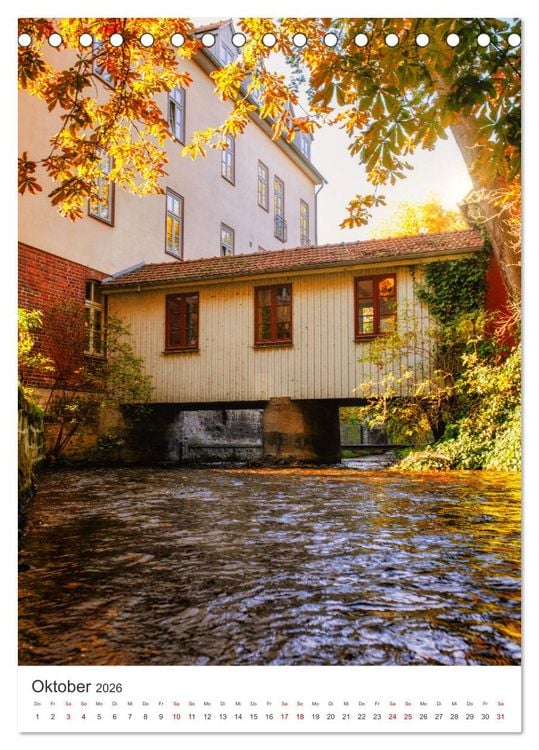 Produktbild: Erfurt - Die romantische Altstadt (Tischkalender 2026 DIN A5 hoch), CALVENDO Monatskalender