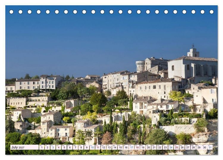 Produktbild: Provence. A journey through the villages of the French Provence (Desk Calendar 2027 DIN A5 landscape), CALVENDO 12 Month DeskCalendar