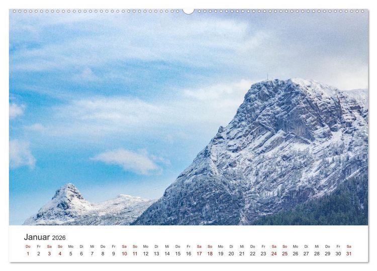 Produktbild: Alpenland &Ouml;sterreich (hochwertiger Premium Wandkalender 2026 DIN A2 quer), Kunstdruck in Hochglanz
