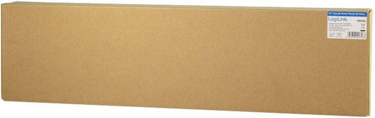 Produktbild: LogiLink NP0060 24 Port Patch-Panel 483mm (19\") CAT 6a 1 HE Grau