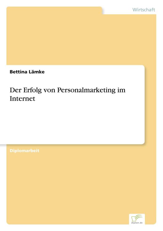 Produktbild: Der Erfolg von Personalmarketing im Internet